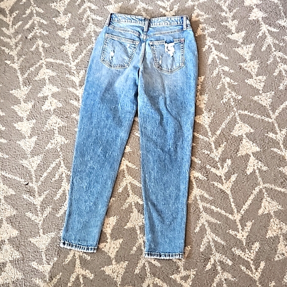 Edgely 90s taper jeans rivet detailing distressed soft jeans size 4 New - Picture 7 of 7